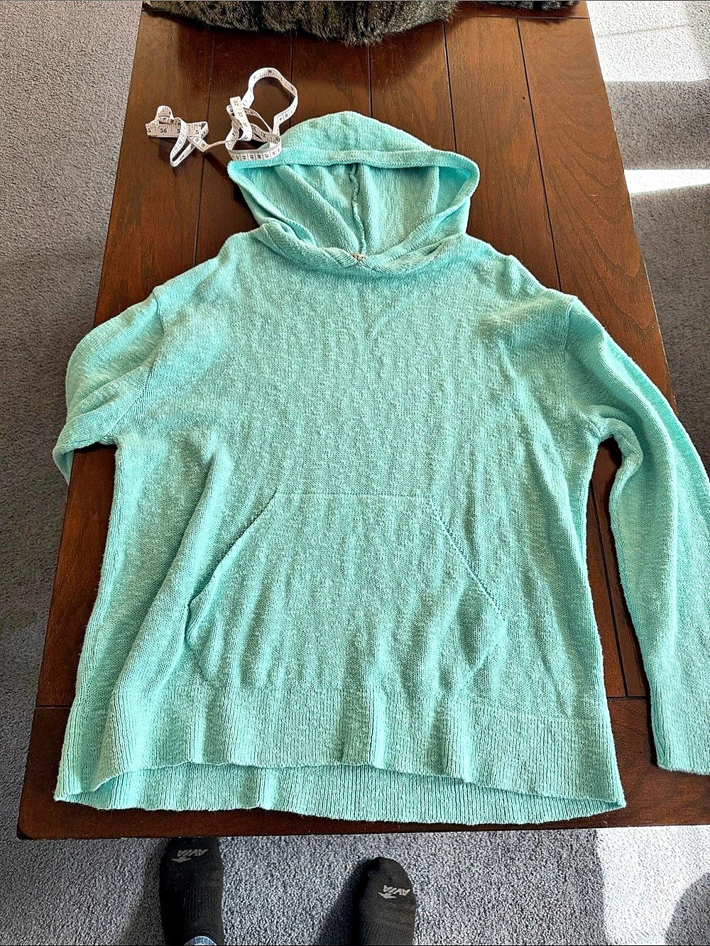 AVALIN Cotton Hoodie Sweater in Green